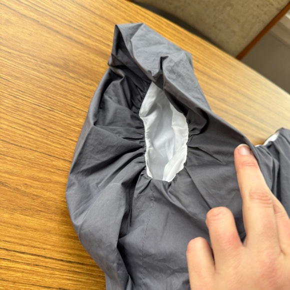 Sofie D’Hoore Grey Balloon Top 100% Cotton Belgian Designer Size 34 - Picture 4 of 5